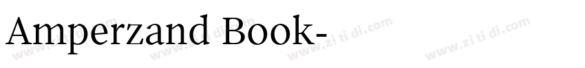 Amperzand Book字体转换 Amperzand Book字体转换